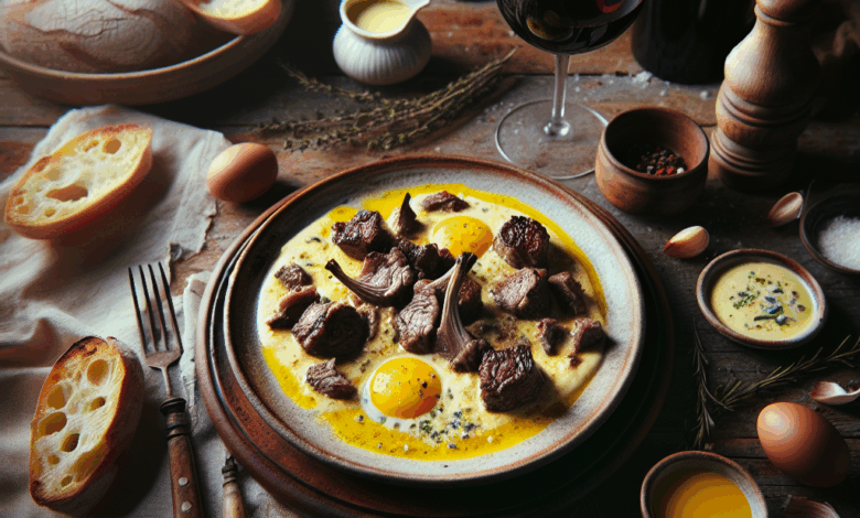 Agnello al formaggio e uova: un classico della tradizione.