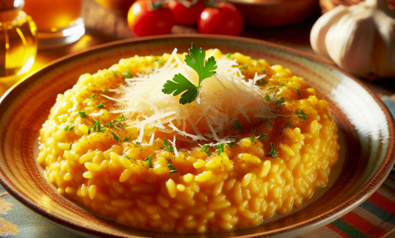 Risotto alla Milanese: un'opera d'arte culinaria.